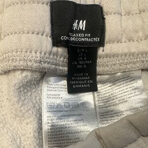 Men H&M Quilted Jacket in Cream